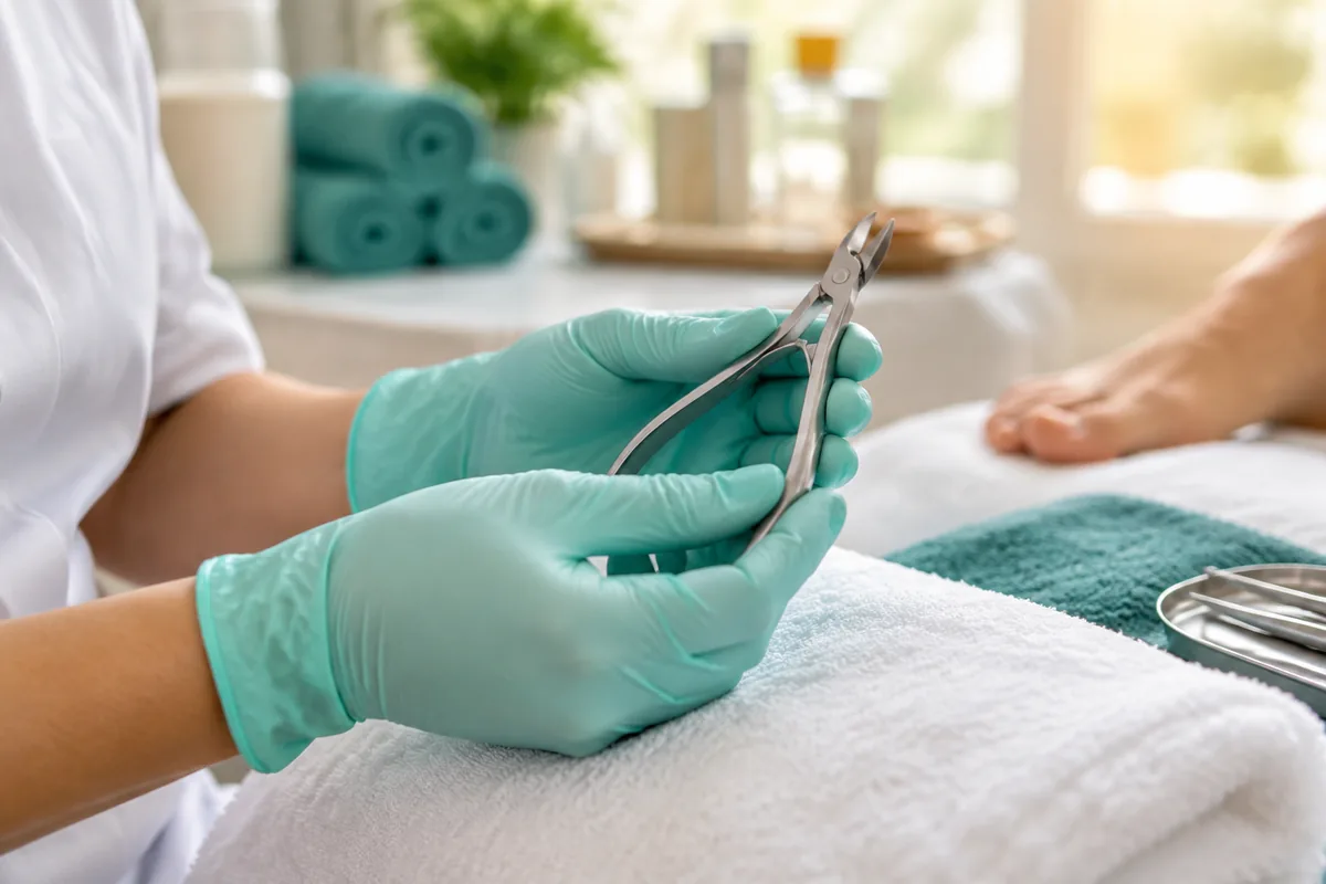 Sterile Instrumente bei der Fußpflege in Eschershausen